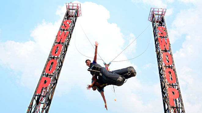 Enjoy Swoop Swing at Della Adventure Park